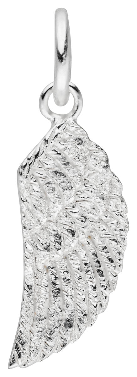 Damen-Halskette Anhänger Engels-Flügel matt glanz 20mm mit Kette 45cm aus Sterling Silber 925