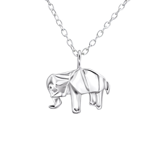 Damen-Halskette Elefant filigran mit Kette 45cm Sterling Silber 925