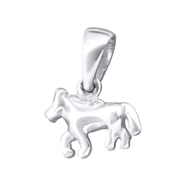 Damen-Anhänger Pferd Pony Fohlen glanz Sterling Silber 925